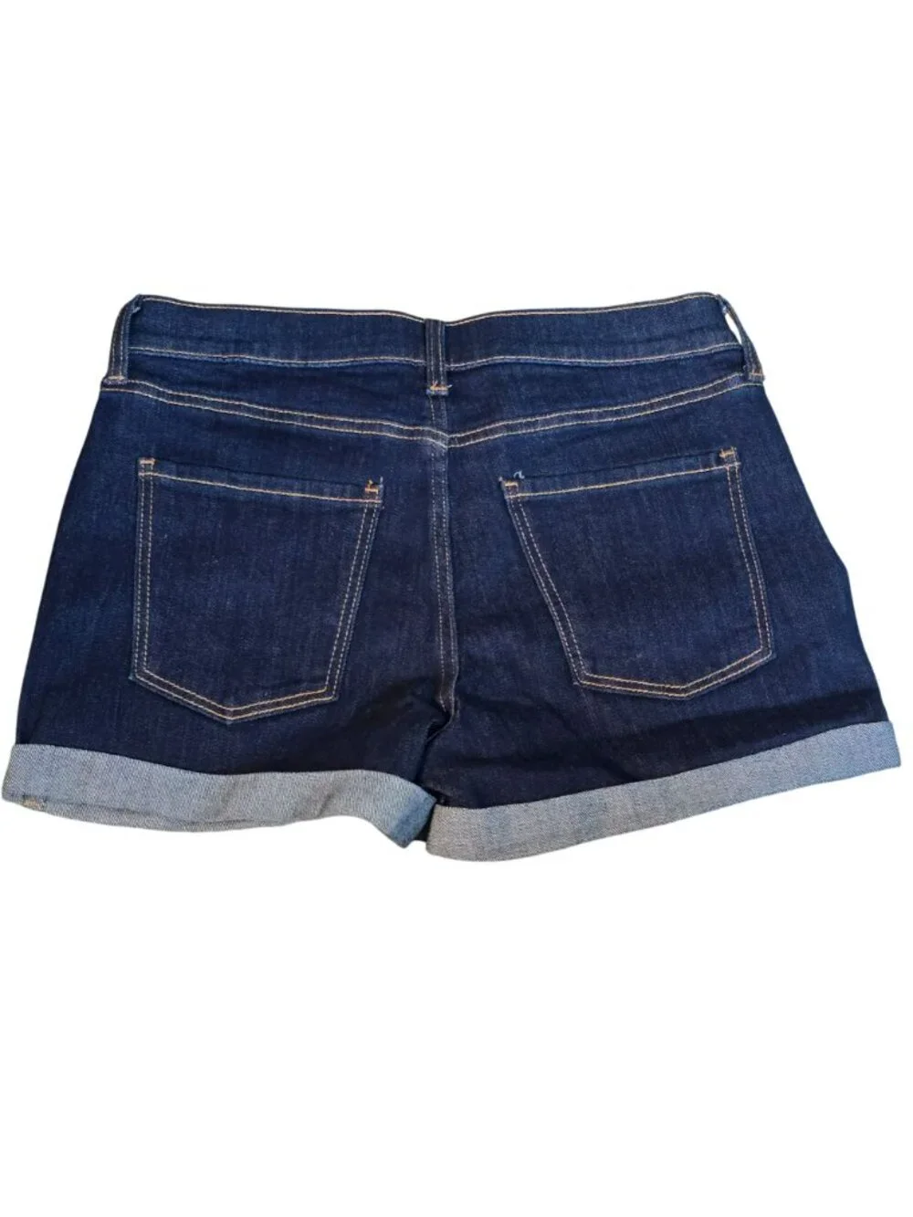 Old Navy Denim Shorts Womens Mid Rise Dark Wash Size 2 jj3767